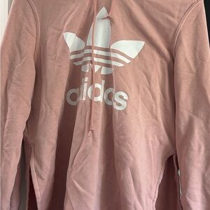 Adidas Blush Hoodie with White Trefoil